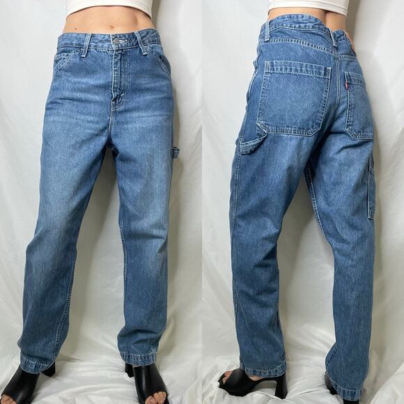 Levi's vintage Y2K utility cargo carpenter jeans baggy loose fit relaxed 29‎ - Picture 12 of 16